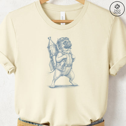 Pug Rocket Dog T-Shirt