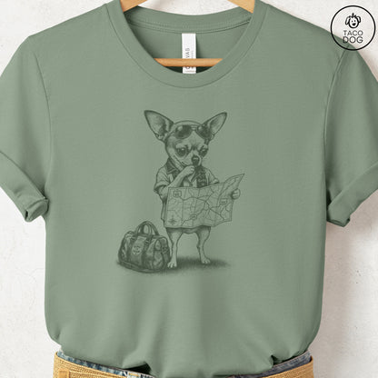 Chihuahua Route 66 T-Shirt Sage Taco-Dog