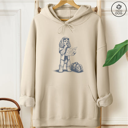 Cocker Spaniel Route 66 Hoodie Sand Taco-Dog