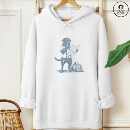 Labrador Route 66 Hoodie White Taco-Dog