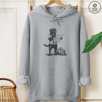 Labrador Route 66 Hoodie Graphite Heather Taco-Dog