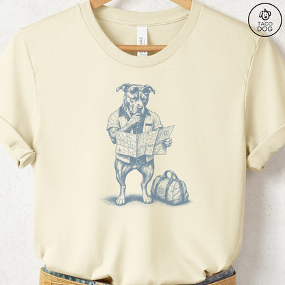 Pitbull Route 66 T-Shirt Natural Taco-Dog