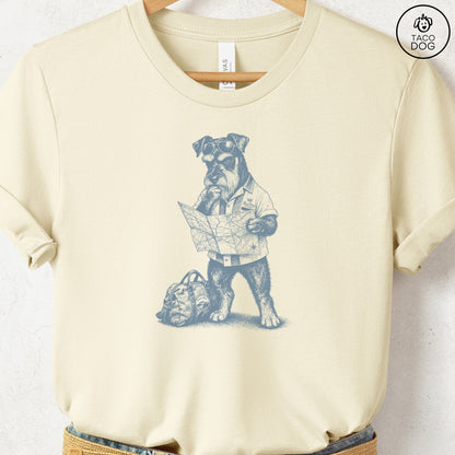 Schnauzer Route 66 T-Shirt Natural Taco-Dog
