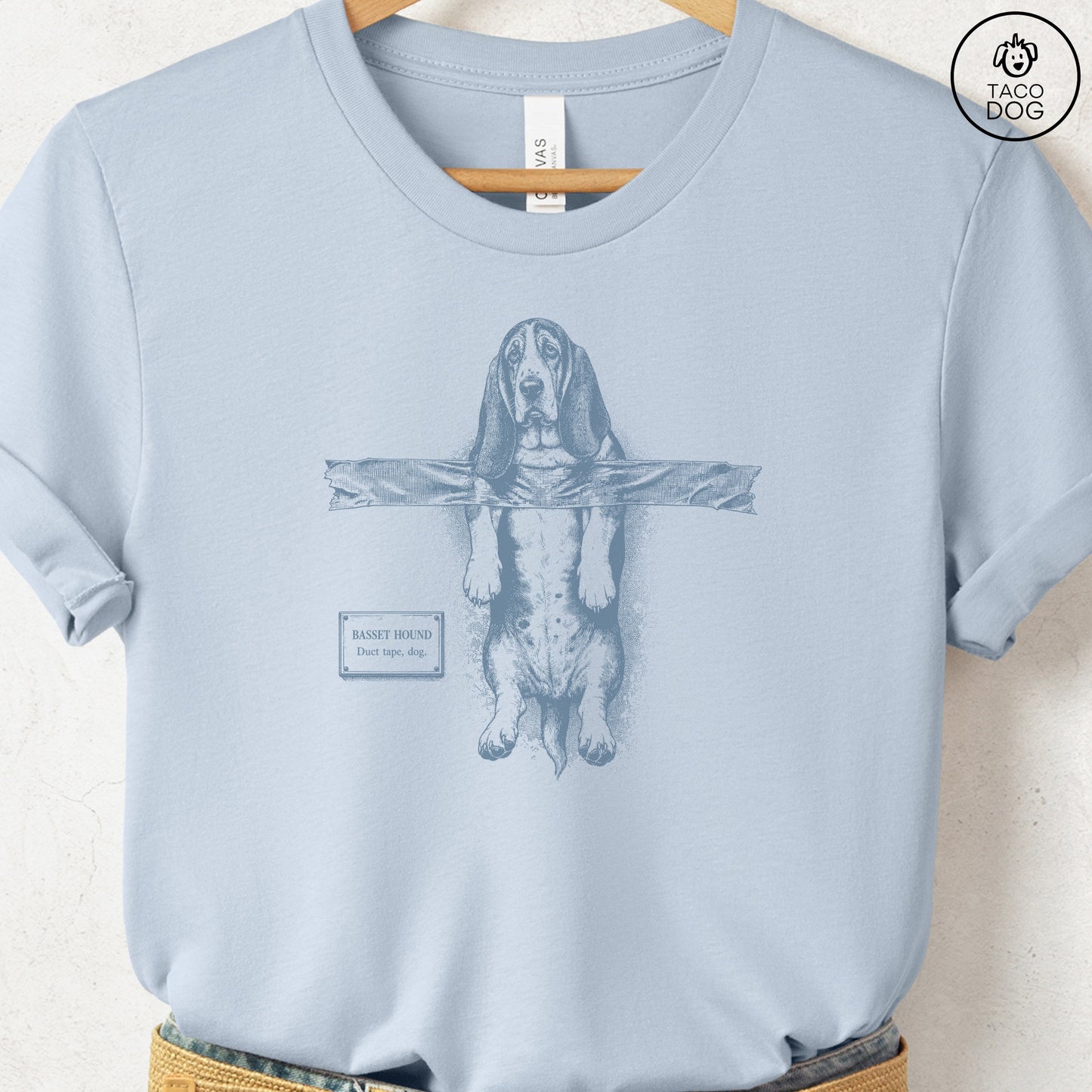 Basset Hound Taped T-Shirt