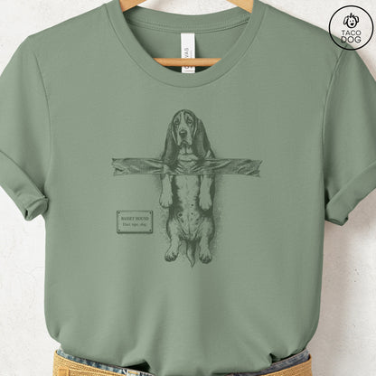Basset Hound Taped T-Shirt