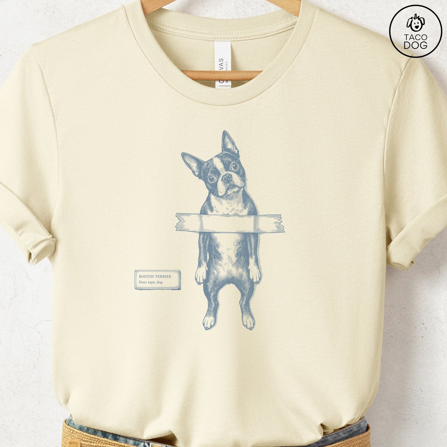 Boston Terrier Taped T-Shirt