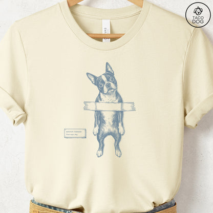 Boston Terrier Taped T-Shirt