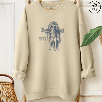 Cavalier King Charles Spaniel Taped Sweatshirt