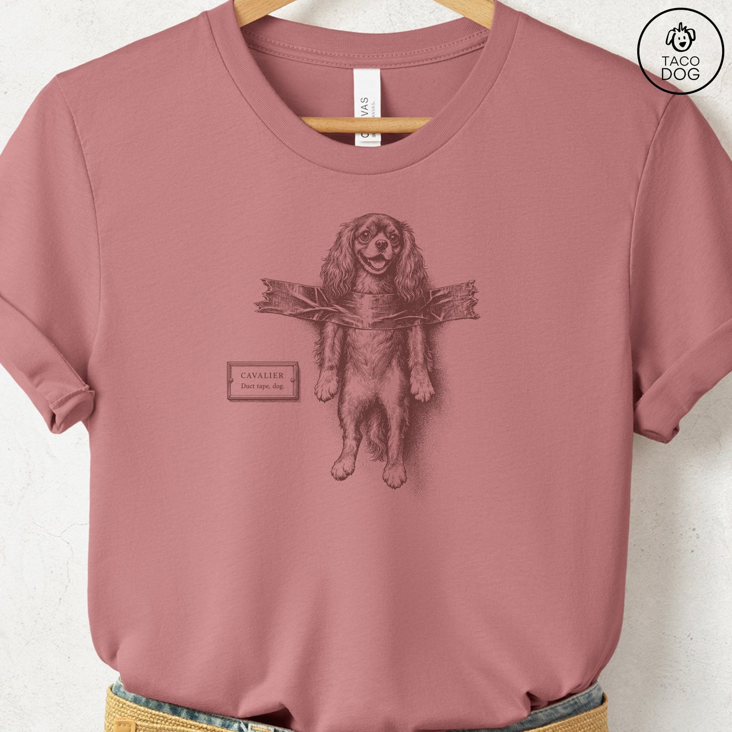 Cavalier King Charles Spaniel Taped T-Shirt