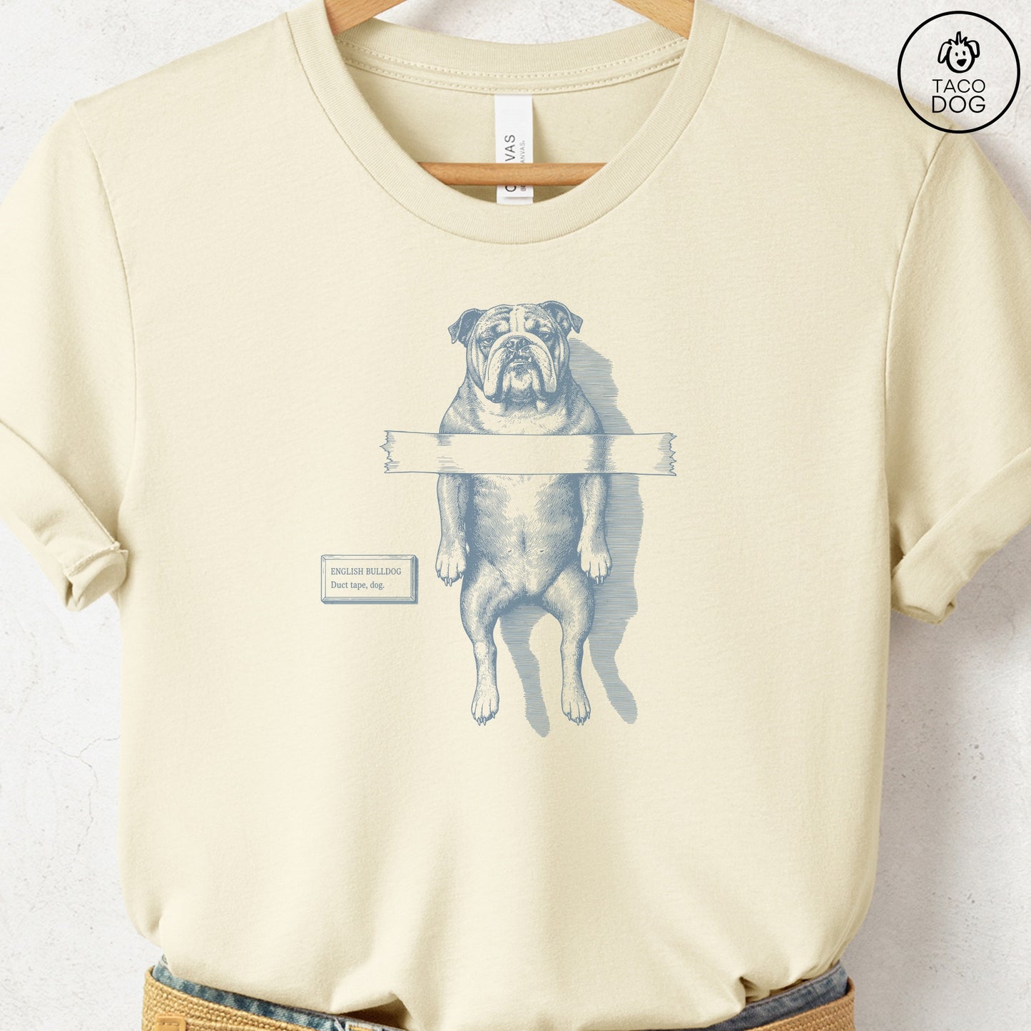 English Bulldog Taped T-Shirt