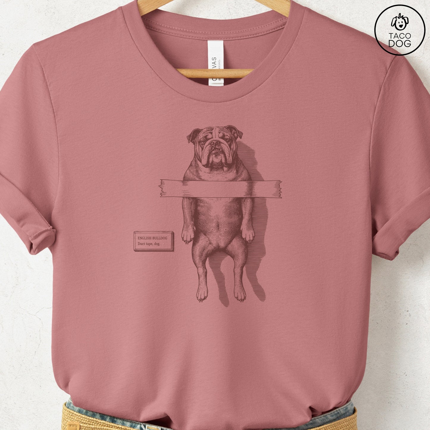 English Bulldog Taped T-Shirt