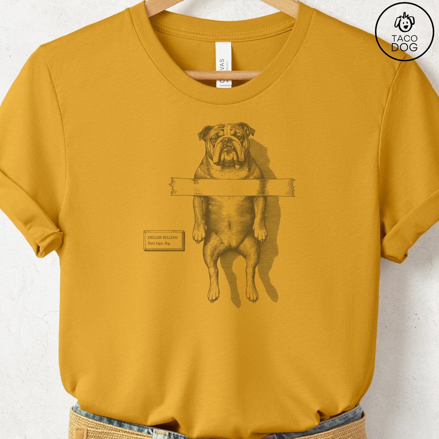 English Bulldog Taped T-Shirt