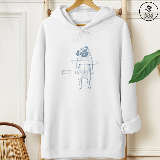 Pug Taped Hoodie