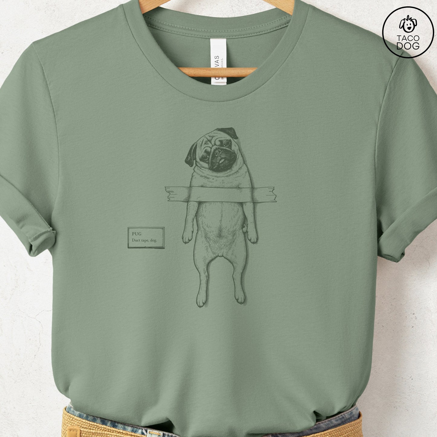 Pug Taped T-Shirt