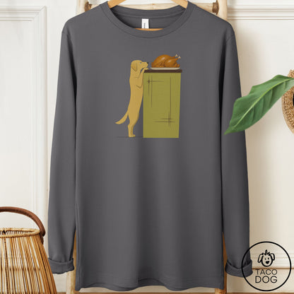 Labrador Retriever Turkey Long Sleeve Tee Asphalt Taco-Dog