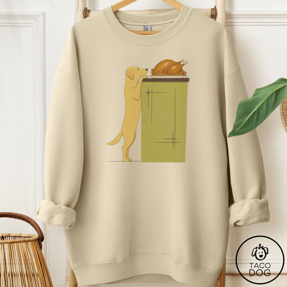 Labrador Retriever Turkey Sweatshirt Sand Taco-Dog
