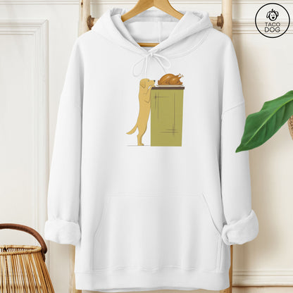Labrador Retriever Turkey Hoodie White Taco-Dog