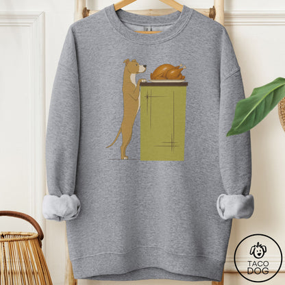 Pitbull Turkey Sweatshirt Graphite Heather Taco-Dog