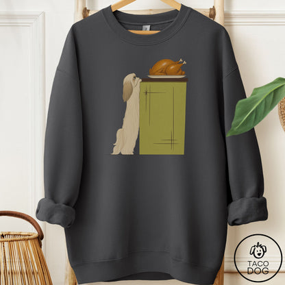 Shih Tzu Turkey Sweatshirt Charcoal Taco-Dog
