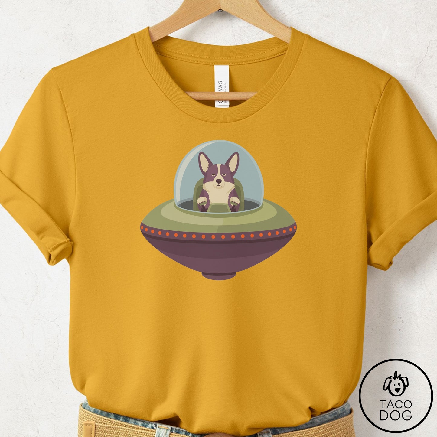 Corgi UFO Commute T-Shirt