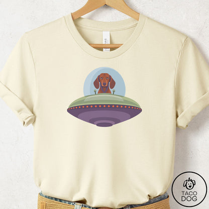 Dachshund UFO Commute T-Shirt