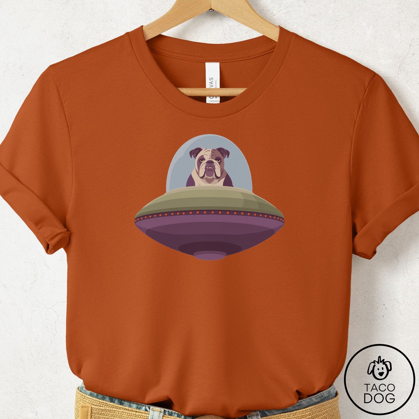 English Bulldog UFO Commute T-Shirt
