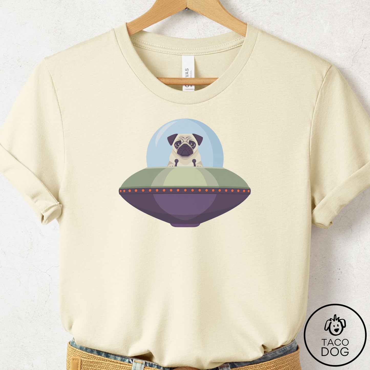 Pug UFO Commute T-Shirt