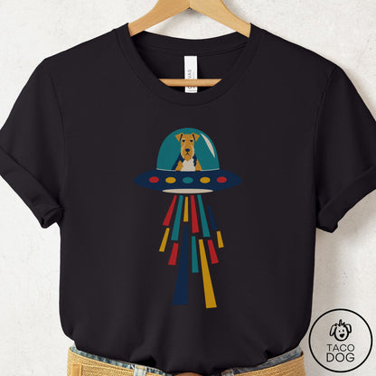 Airedale UFO Joyride T-Shirt Black Taco-Dog