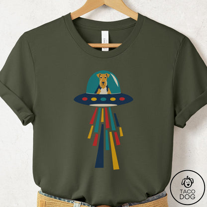Airedale UFO Joyride T-Shirt Military Green Taco-Dog