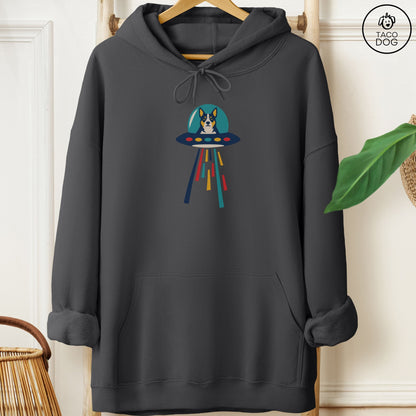 Australian Cattle Dog UFO Joyride Hoodie Charcoal Taco-Dog