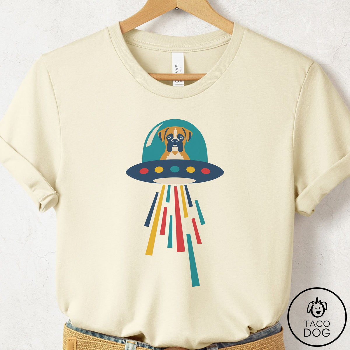 Boxer UFO Joyride T-Shirt Natural Taco-Dog