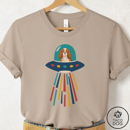 Cavalier King Charles Spaniel UFO Joyride T-Shirt Tan Taco-Dog