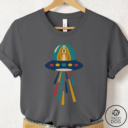 Cocker Spaniel UFO Joyride T-Shirt Asphalt Taco-Dog
