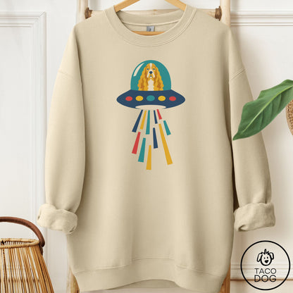 Cocker Spaniel UFO Joyride Sweatshirt