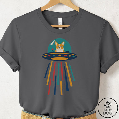 Corgi UFO Joyride T-Shirt Asphalt Taco-Dog