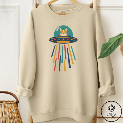 Corgi UFO Joyride Sweatshirt Sand Taco-Dog