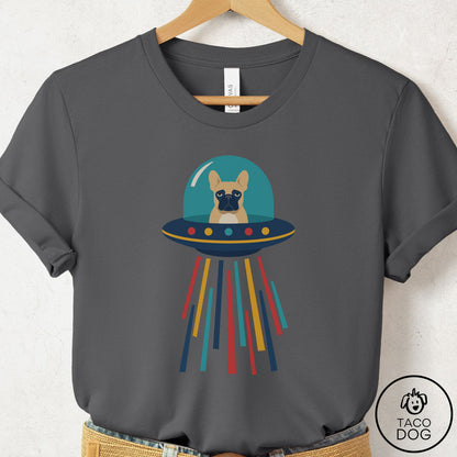 French Bulldog Frenchie UFO Joyride T-Shirt Asphalt Taco-Dog