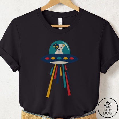 Jack Russell UFO Joyride T-Shirt Black Taco-Dog