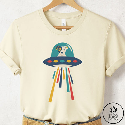 Jack Russell UFO Joyride T-Shirt Natural Taco-Dog