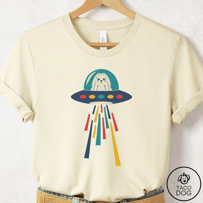 Maltese UFO Joyride T-Shirt Natural Taco-Dog
