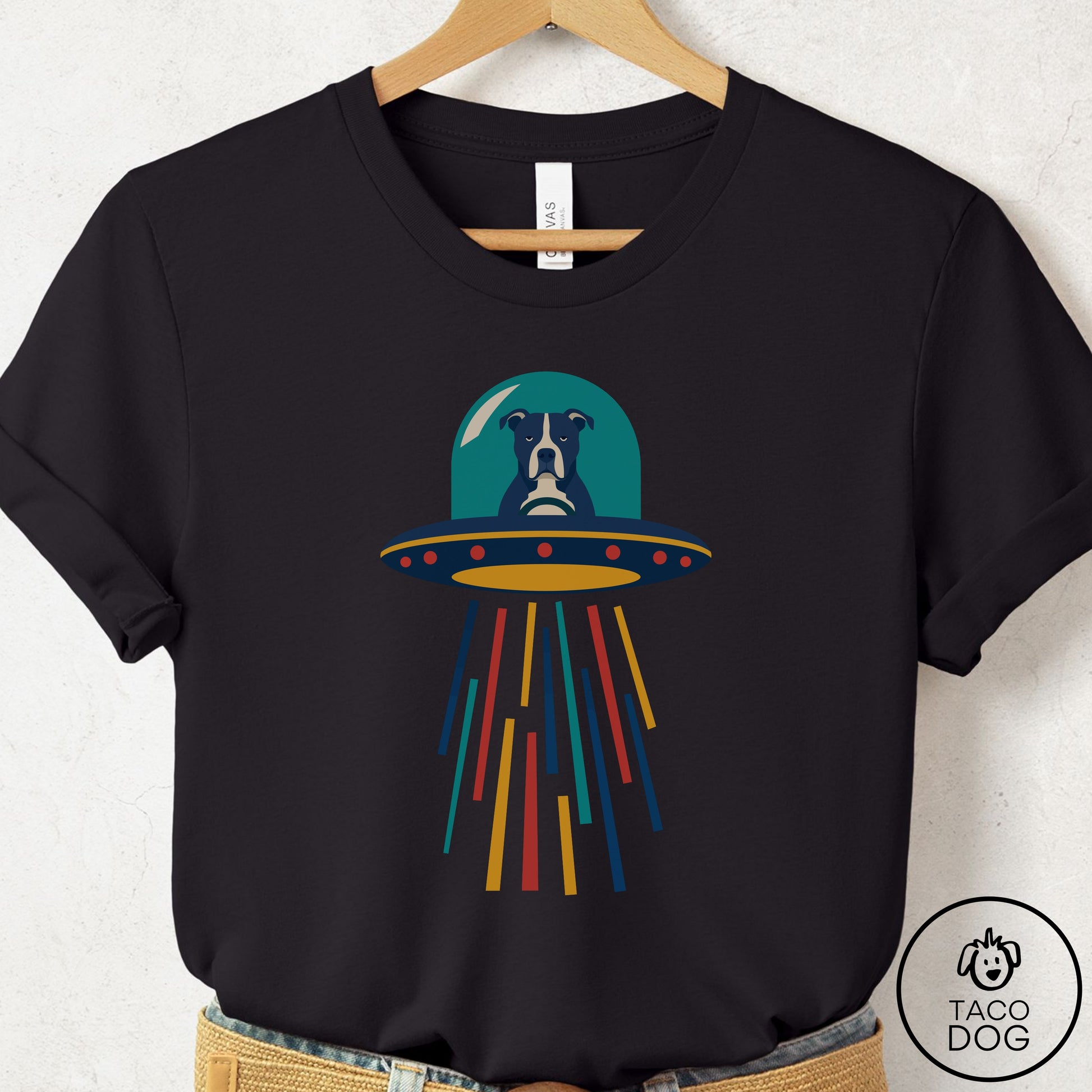 Pitbull UFO Joyride T-Shirt Black Taco-Dog