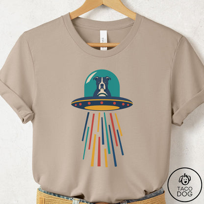 Pitbull UFO Joyride T-Shirt Tan Taco-Dog