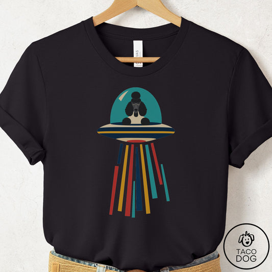 Poodle UFO Joyride T-Shirt Black Taco-Dog