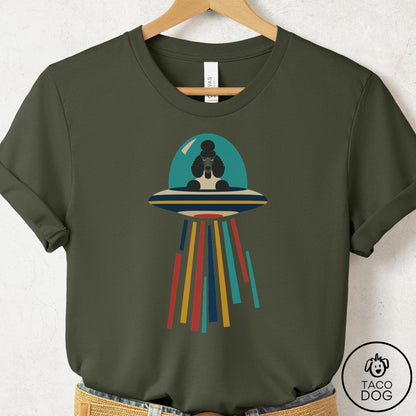 Poodle UFO Joyride T-Shirt Military Green Taco-Dog