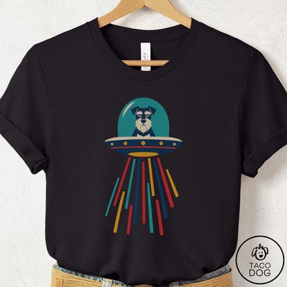 Schnauzer UFO Joyride T-Shirt Black Taco-Dog