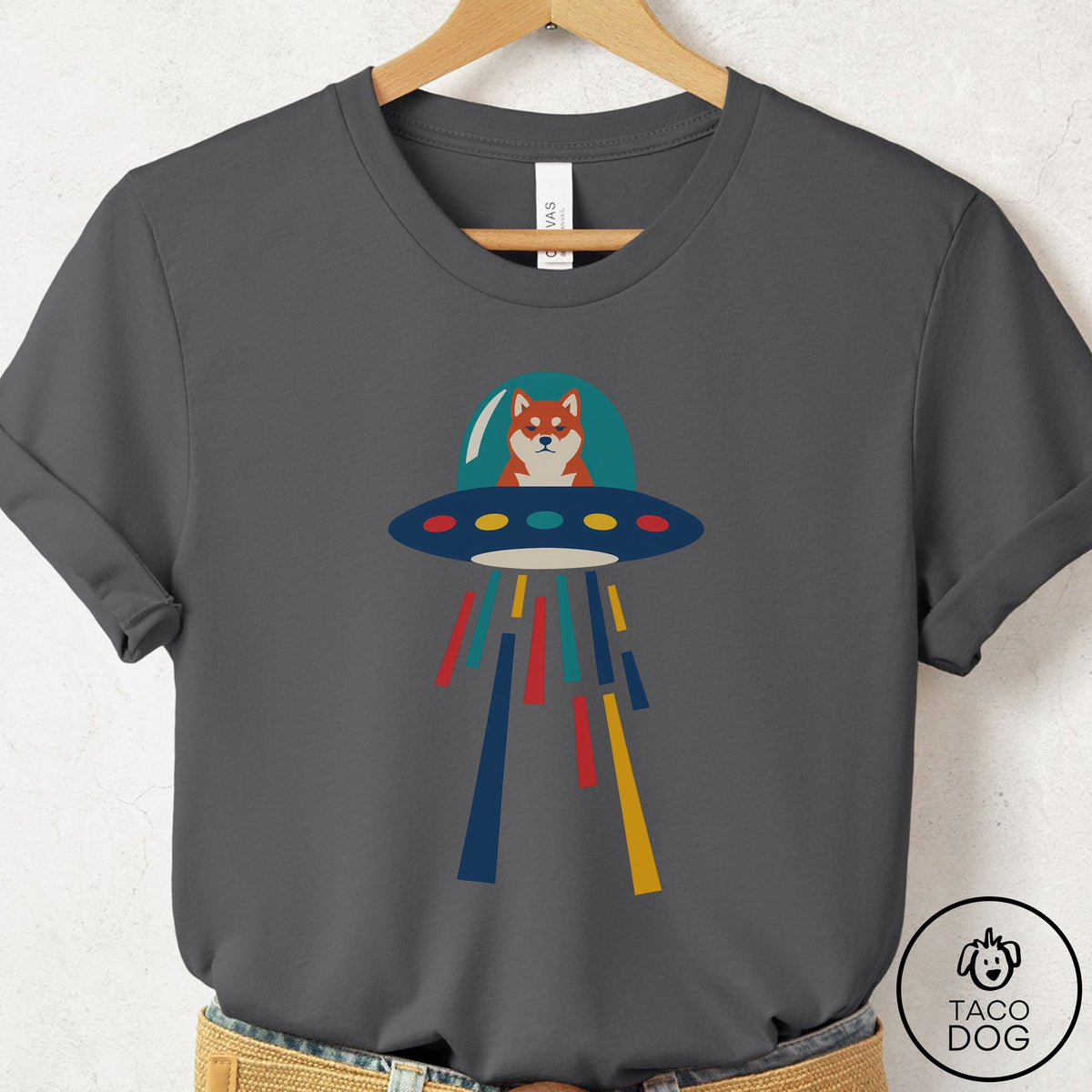 Shiba Inu UFO Joyride T-Shirt