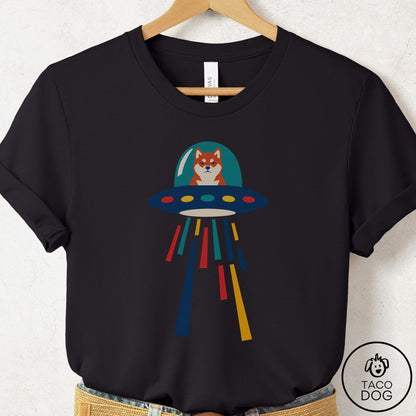 Shiba Inu UFO Joyride T-Shirt