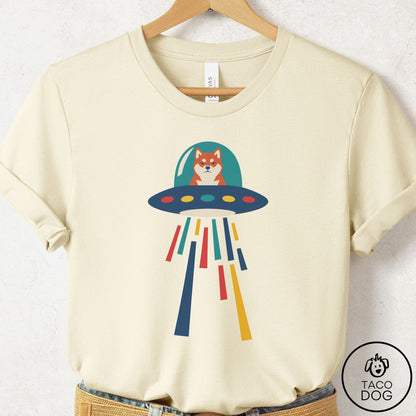 Shiba Inu UFO Joyride T-Shirt