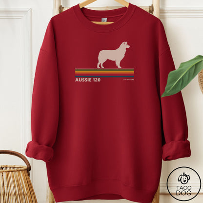 Australian Shepherd VHS Sweatshirt Garnet Taco-Dog