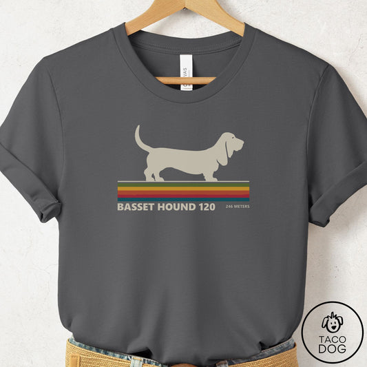 Basset Hound VHS T-Shirt Asphalt Taco-Dog